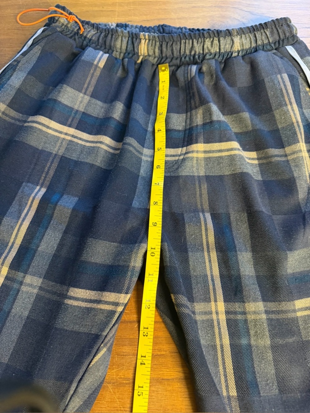Heron Preston FW19 Plaid Stripe Track Pants Rare Text Made in Italy Size med - Picture 10 of 15